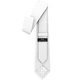 Галстук Bow Tie House белый оксфорд в трех размерах 10827LMS - изображение 3