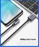 Кабель UGREEN USB-A to Angled USB-C Huawei SuperCharge Cable 2m Dark Gray (60776) - зображення 4