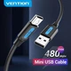 Кабель Vention USB to MiniUSB 2.0 5pin PVC Round 2 m Black (COMBH) - зображення 3