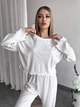 Женская пижама (кофта + штаны) 2в1 трикотаж XL-XXL Белый - изображение 1