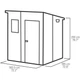 Садовий будиночок Keter Manor Pent 6x6 183х185 см сірий/білий 249348 - зображення 5