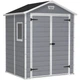 Садовий будиночок Keter Manor 6x5 DD 185х152 см сірий/білий 228615 - зображення 1