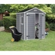 Садовий будиночок Keter Manor 6x5 DD 185х152 см сірий/білий 228615 - зображення 3