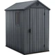 Садовий будиночок Keter Darwin 4x6 126х185 см сірий 249350 - зображення 1