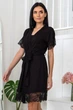 Халат вискозный MiaNaGreen Хч1201 2XL Черный - изображение 4