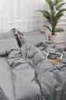 Комплект постельного белья Moon&Star Двуспальный 175х210 см Gray Satin Stripe (MS-820003645) - изображение 6