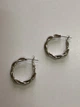 Серьги-кольца Honey Fashion Accessories серебристый (12-105) - изображение 3