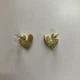 Серьги сердечка гвоздики Honey Fashion Accessories розовый (12-103) - изображение 5