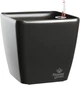Вазон Plastkon Quadrato Flower Lover 22 x 22 x 21 см с оросительной системой Антрацит (8595096980890) - изображение 1
