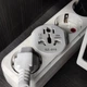 Переходник c Американской/Британской/Австрийской/Китайской вилки сетевой Plug ProZone SZ-015 Белый - изображение 4