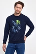 Свитшот с принтом Trend Collection 36072 Темно-синий (LACIVERT) M - изображение 4
