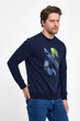Свитшот с принтом Trend Collection 36072 Темно-синий (LACIVERT) M - изображение 5