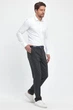 Штани slim fit Trend Collection 006 чорно-сірий (COL. 6) 30 - зображення 4
