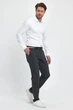 Штани slim fit Trend Collection 001 сірий (COL. 1) 31 - зображення 4