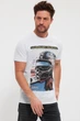 Футболка с принтом Trend Collection 4049 белый + принт (BEYAZ) L - изображение 5