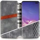 Шкіряний чохол-книжка GETMAN Cubic (PU) для Samsung Galaxy S21 FE Сірий - изображение 4