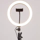 Кільцева світлодіодна LED лампа Flat Ring 10" + tripod 2.1m - зображення 8