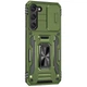 Ударостійкий чохол Camshield Army Ring для Samsung Galaxy S21 Оливковий / Army Green - изображение 5
