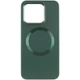 TPU чохол Bonbon Metal Style with MagSafe для Xiaomi 14 Pro Зелений / Army Green - изображение 2