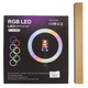 Кільцева світлодіодна LED лампа RGB Arc Ring 13" + tripod 2,1m Black - изображение 6