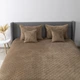 Покрывало ТЕП Velour Ромб круглый Капучино Полуторное 150х210 см Двустороннее Полиэстер (2000008658171/4-00515_22383) - изображение 2