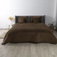 Покрывало ТЕП Velour Ромб круглый Коричневый Полуторное 150х210 см Двустороннее Полиэстер (2000008658508/4-00515_22403) - изображение 1