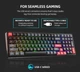 Механічна клавіатура з HOT-SWAP Machenike K600 LITE 100Key, RED SWITCH, EN/UKR, RGB BLACK (K600B) - зображення 6