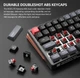 Механічна клавіатура з HOT-SWAP Machenike K600 LITE 100Key, RED SWITCH, EN/UKR, RGB BLACK (K600B) - зображення 8