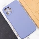 Чехол Silicone Case Full Camera Protective (AA) NO LOGO для Apple iPhone 12 Pro Max (6.7") Серый / Lavender Gray Без бренда - изображение 5