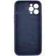 Чохол Silicone Case Full Camera Protective (AA) для iPhone 12 Pro Max (6.7") Темно-синій / Midnight blue Без бренду - зображення 4