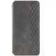 Кожаный чехол книжка GATMEN PREMIUM Cubic (PU) для Oppo A78 4G Grey - изображение 1