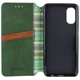 Кожаный чехол книжка GATMEN PREMIUM Cubic (PU) для Oppo A78 4G Green - изображение 3