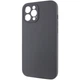 Чехол Silicone Case Full Camera Protective (AA) NO LOGO для Apple iPhone 12 Pro Max (6.7") Серый / Dark Gray Без бренда - изображение 3