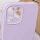 Чехол Silicone Case Full Camera Protective (AA) NO LOGO для Apple iPhone 12 Pro Max (6.7") Сиреневый / Lilac Без бренда - изображение 6