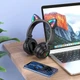 Накладные беспроводные наушники BOROFONE BO18 Cat ear Черный - изображение 3