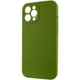 Чехол Silicone Case Full Camera Protective (AA) NO LOGO для Apple iPhone 12 Pro Max (6.7") Зеленый / Dark Olive Без бренда - изображение 3