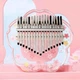 Калимба Hluru Huashu KHPF17 Transparent Pink Sakura Acrylic (17 язычков, акрил) - изображение 4