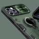 TPU+PC чохол Nillkin CamShield Armor (шторка на камеру) для Apple iPhone 12 Pro / 12 (6.1") Зелений - зображення 6