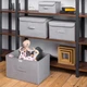 Ящик для хранения с крышкой MBM HOME TH-07 M Gray - изображение 5