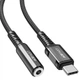 Аудио кабель Aux Acefast C1-07 (Type-C to AUX 3.5mm) (1м) Черный - изображение 2