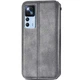 Кожаный чехол книжка GETMAN Cubic (PU) для Xiaomi 12T / 12T Pro Grey - изображение 2