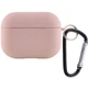 Силиконовый футляр с микрофиброй для наушников Airpods Pro Розовый / Pink Sand - изображение 1