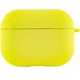 Силіконовий футляр з мікрофіброю для навушників Airpods Pro Жовтий / Bright Yellow - 00000039443_2 - изображение 2