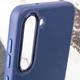 Шкіряний чохол Bonbon Leather Metal Style для Samsung Galaxy S23 Синій / Navy blue - зображення 5