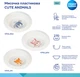 Мисочка пластиковая Canpol Babies Cute Animals Зайчик 270 мл (4/412_pin2) - изображение 4