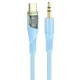 Кабель конвертер 3.5мм - Type-C HOCO UPA25 Digital audio conversion cable голубой - изображение 2