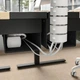 Комп'ютерний стіл з регулюванням висоти IKEA MITTZON 140x80 см березовий шпон/чорний (495.285.85) - зображення 10