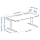 Комп'ютерний стіл з регулюванням висоти IKEA MITTZON 120x60 см горіх/білий (395.274.16) - зображення 8