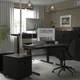 Комп'ютерний стіл з регулюванням висоти IKEA MITTZON 140x60 см ясеневий шпон чорна морилка/чорний (095.282.57) - зображення 3