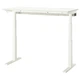 Комп'ютерний стіл з регулюванням висоти IKEA MITTZON 140x60 см білий (695.281.84) - зображення 1